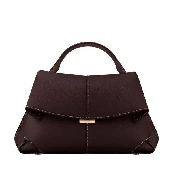 Sac Polen en Cuir group, NicheMokki Français, à la Mode, Vintage, Simple Initié, Incliné, Sous les Bras – Image 3