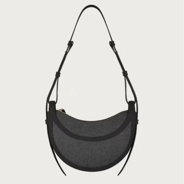 Polene-Sac à Bandoulière en Cuir group, Drapeau Haut de Gamme, Couche Supérieure en Cuir de Vache, Sous les Bras, Exportation en Usine – Image 3